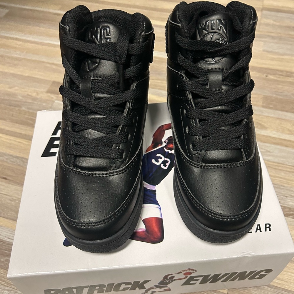 Patrick Ewing Kids' Black High-Top Sneakers
